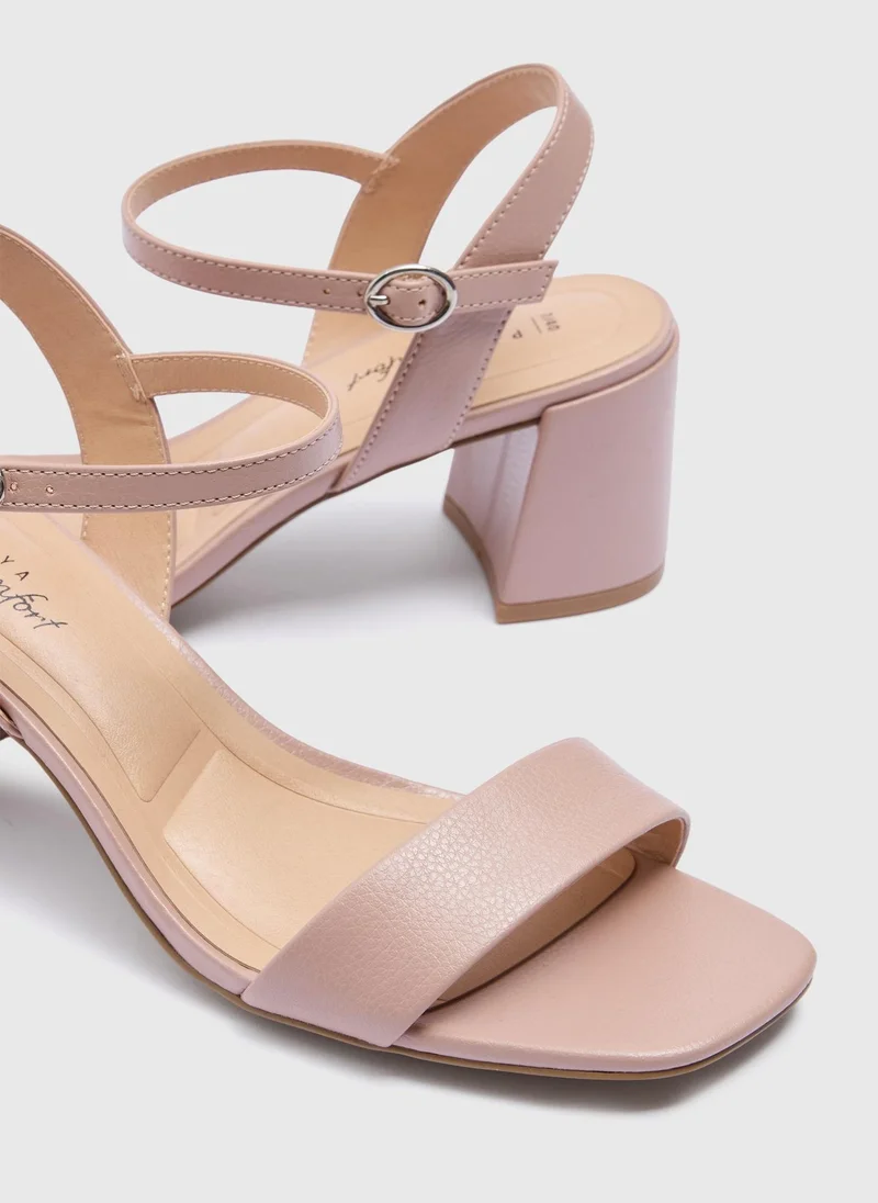 ماتلان Blush Pink Block Heels